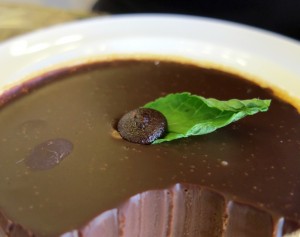 Chocolate mint pudding