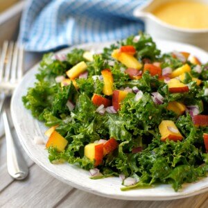 Kale and Peach Salad