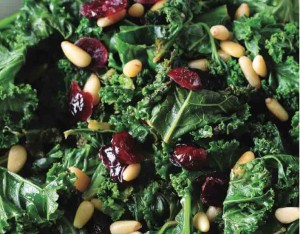 Kale with Nuts and Raisins